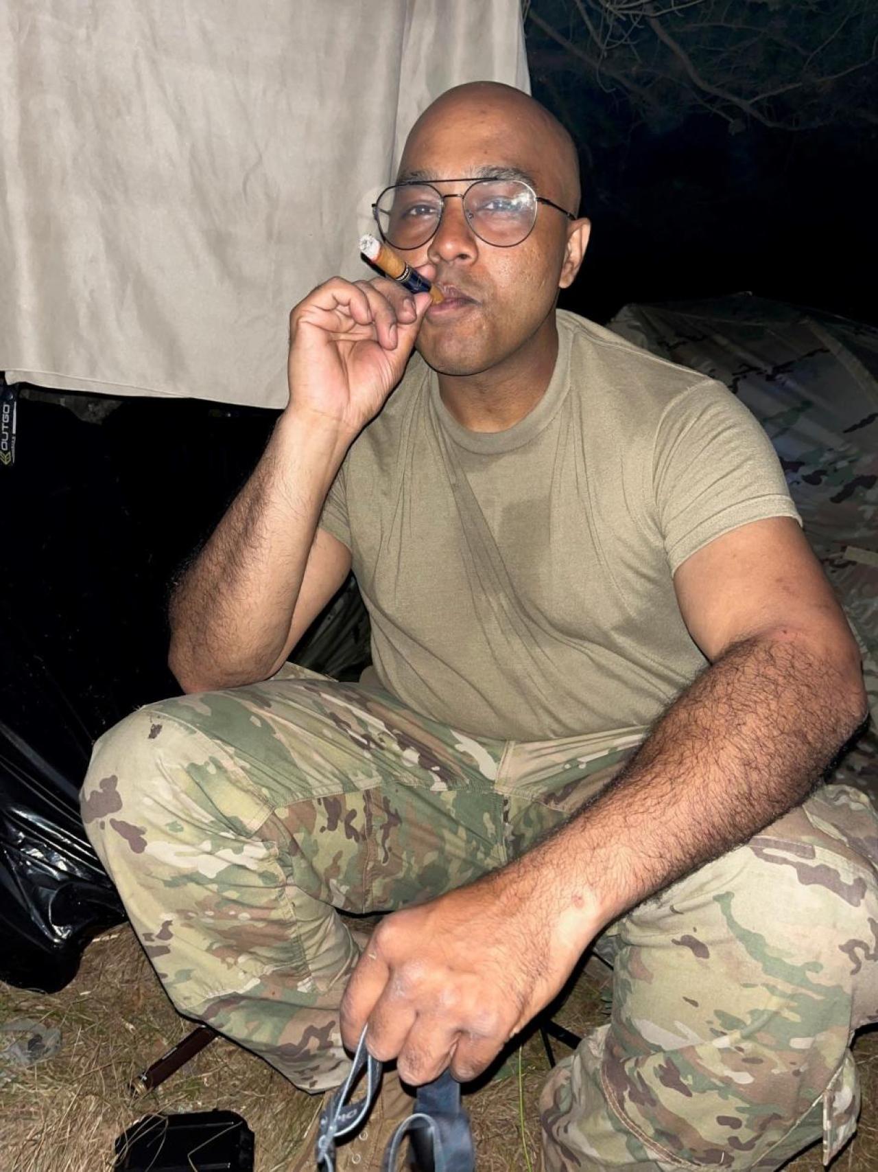 Jeet Viswanathan in the U.S. Army Jeet Viswanathan in the U.S. Army