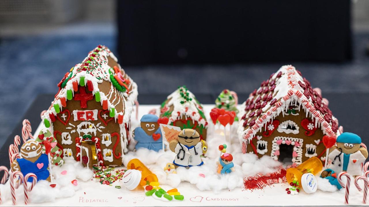 Gingerbread House Competition Returns at CUIMC Holiday Tea Party