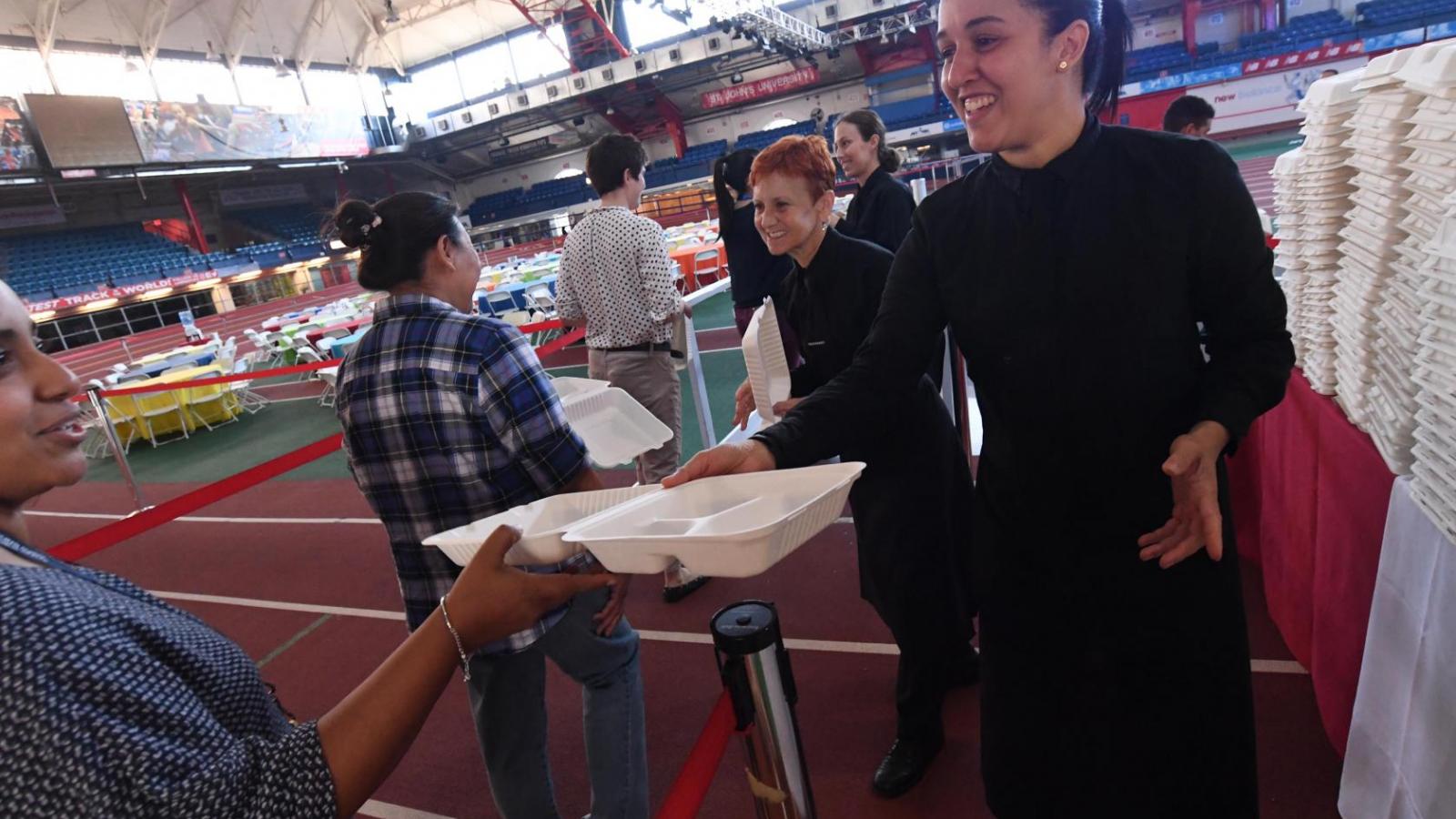 Employees enjoy CUIMC's 2019 Employee Appreciation Lunch at the Armory on July 30, 2019.