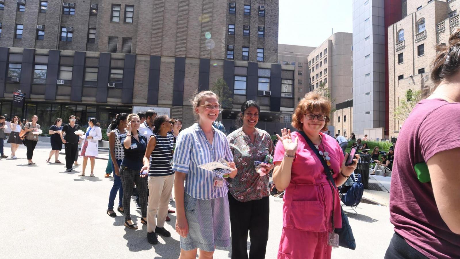 Employees enjoy CUIMC's 2019 Employee Appreciation Lunch at the Armory on July 30, 2019.