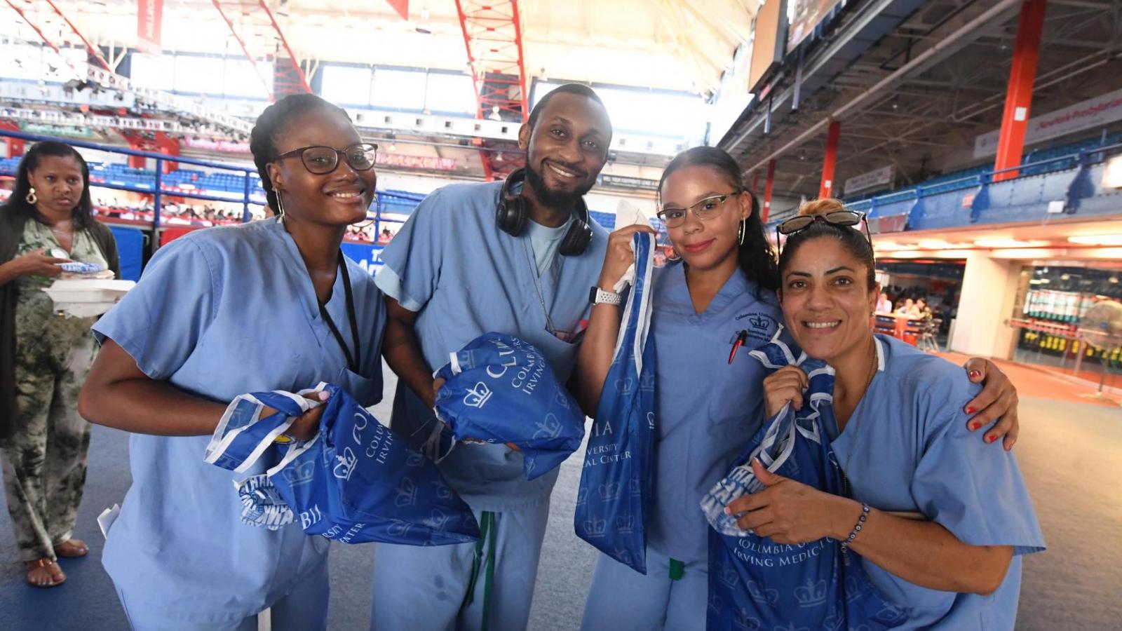 Employees enjoy CUIMC's 2019 Employee Appreciation Lunch at the Armory on July 30, 2019.