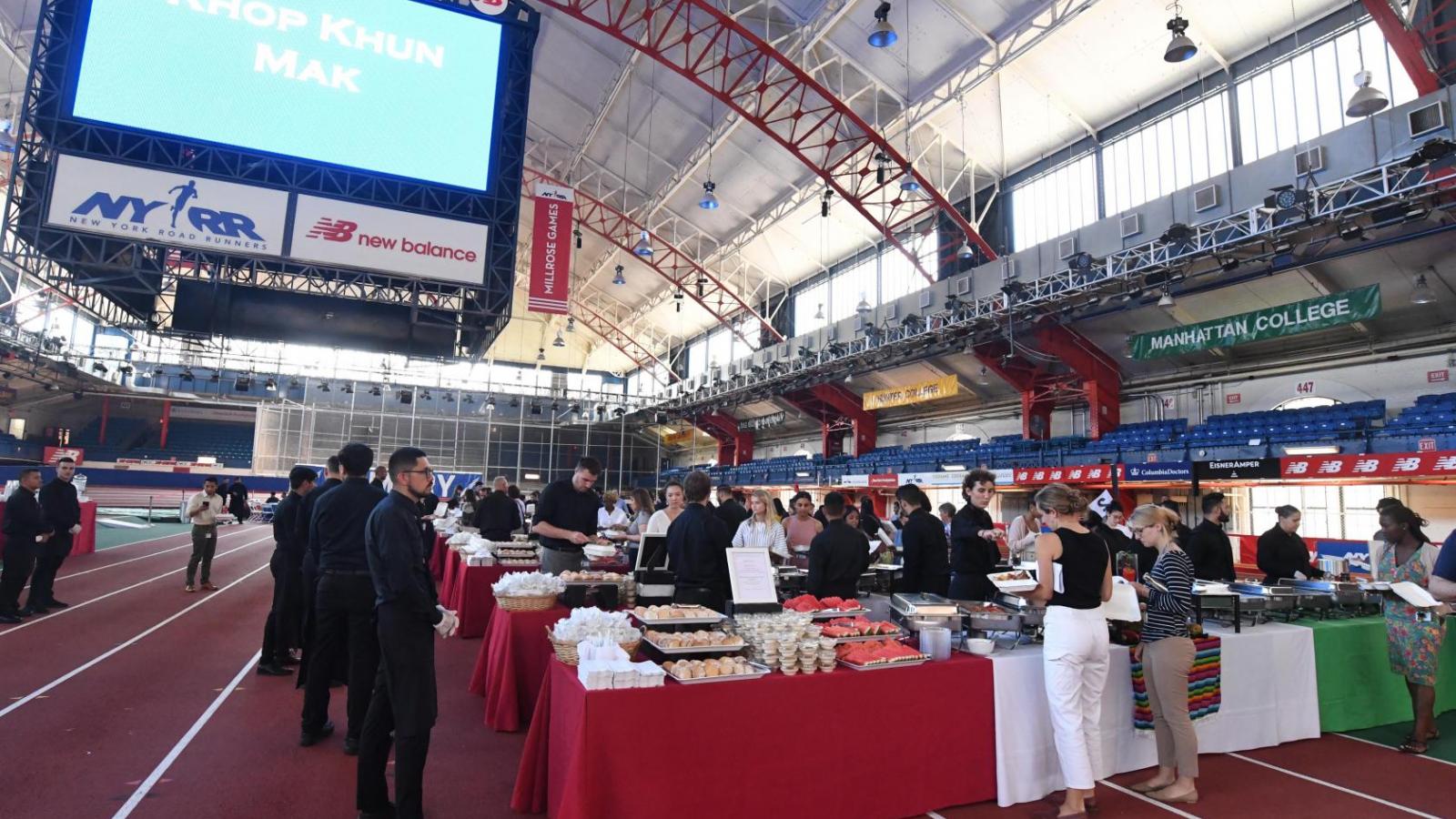 Employees enjoy CUIMC's 2019 Employee Appreciation Lunch at the Armory on July 30, 2019.