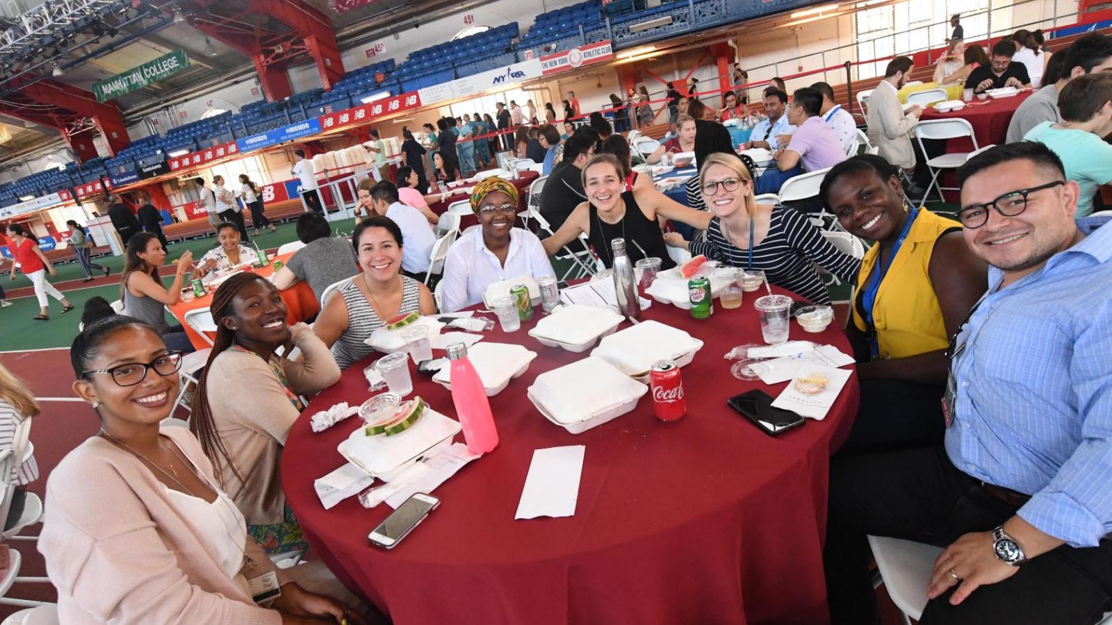 Employees enjoy CUIMC's 2019 Employee Appreciation Lunch at the Armory on July 30, 2019.