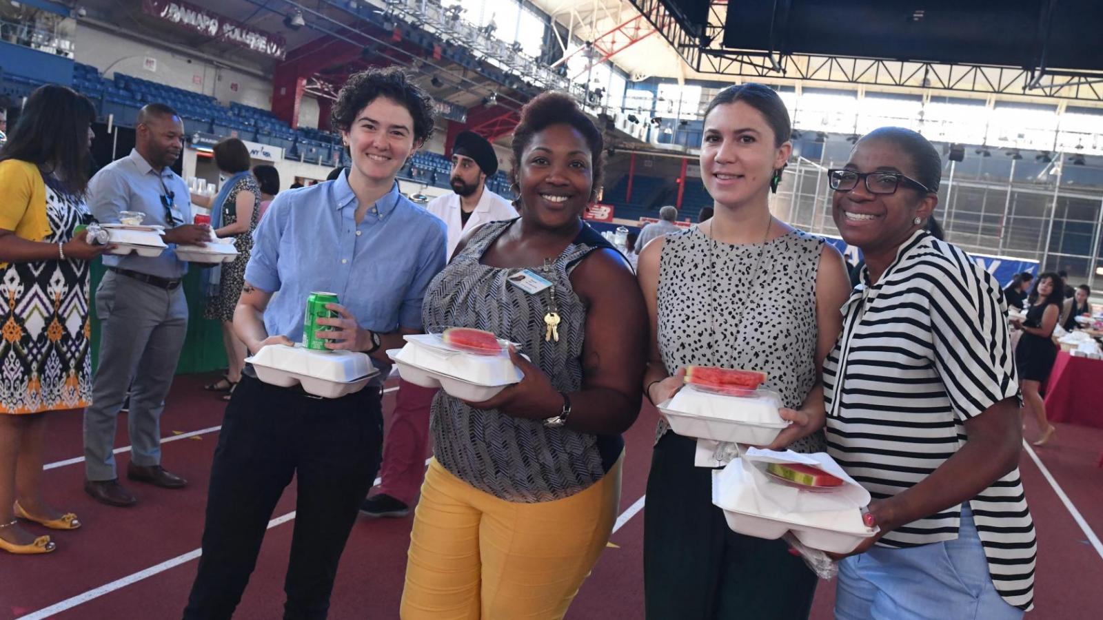Employees enjoy CUIMC's 2019 Employee Appreciation Lunch at the Armory on July 30, 2019.