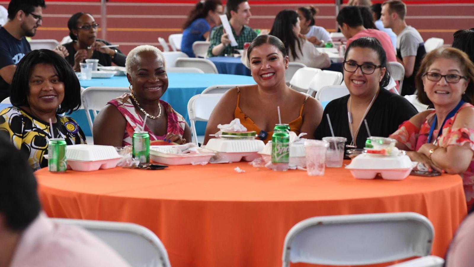 Employees enjoy CUIMC's 2019 Employee Appreciation Lunch at the Armory on July 30, 2019.