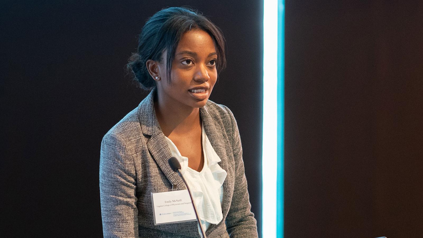 Columbia medical student Emily McNeill