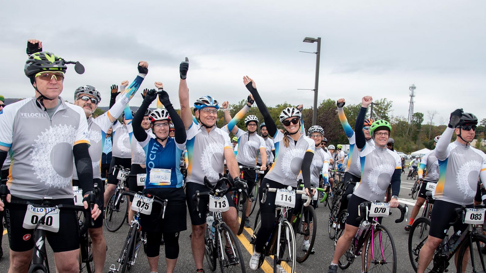 Velocity bicycle riders