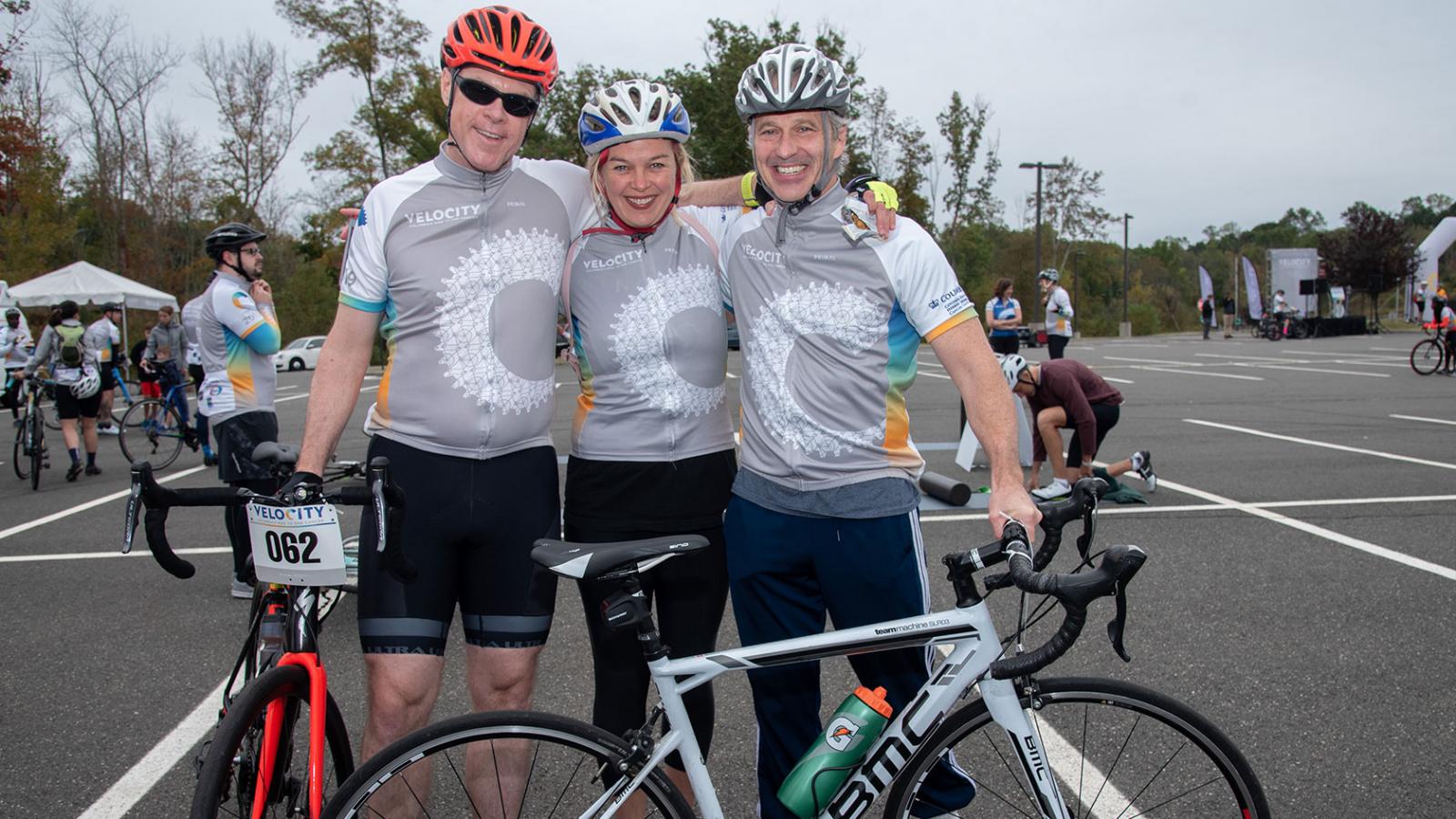 Velocity bicycle riders