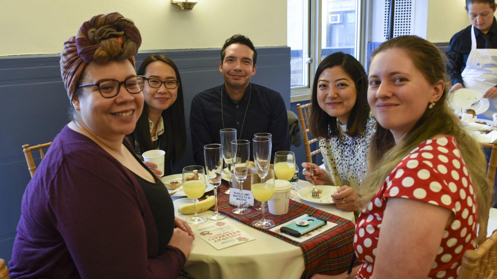 Columbia employees gather at the CUIMC Holiday Breakfast on Dec. 13, 2019.