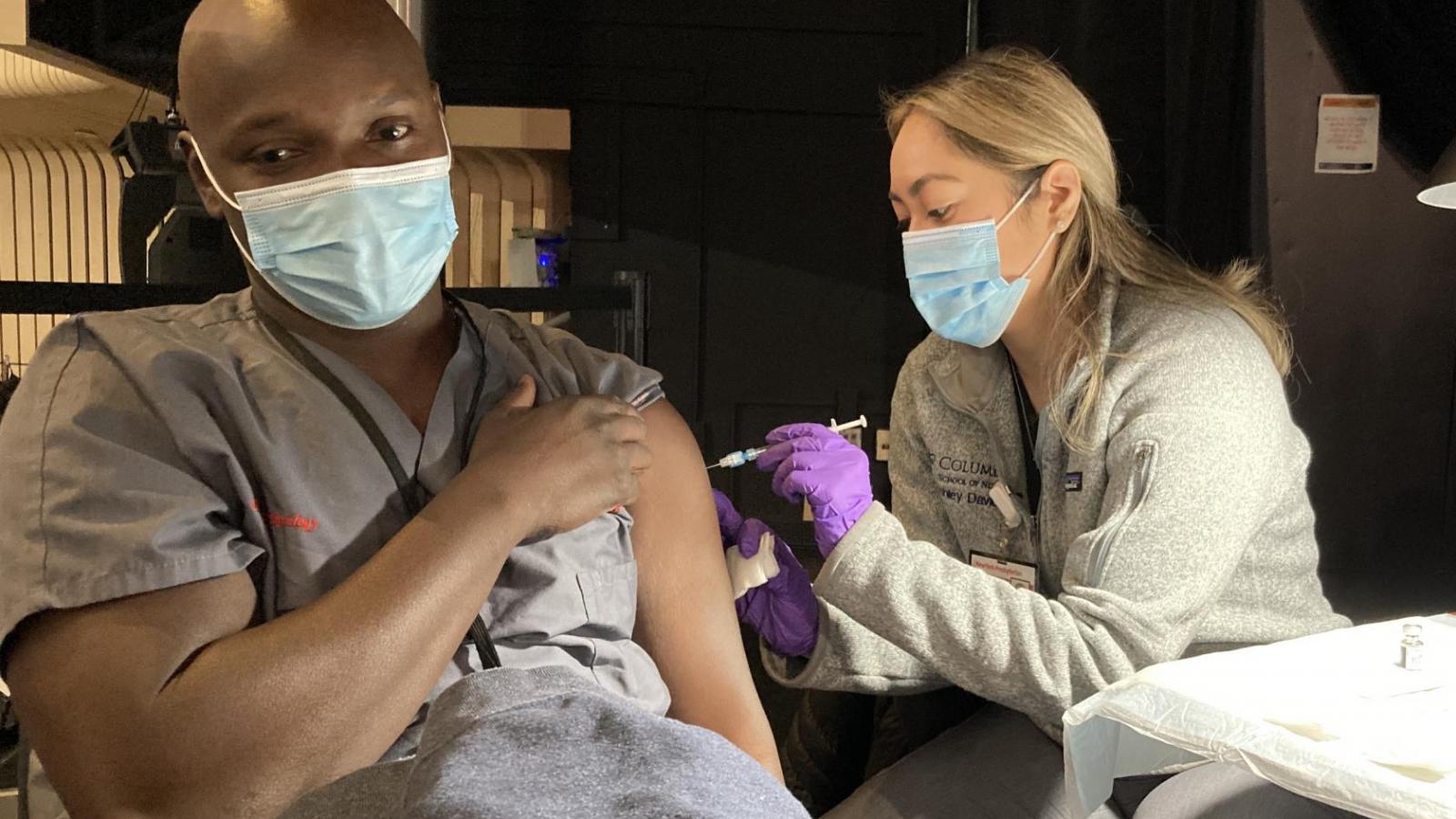 covid vaccination at Columbia University Irving Medical Center