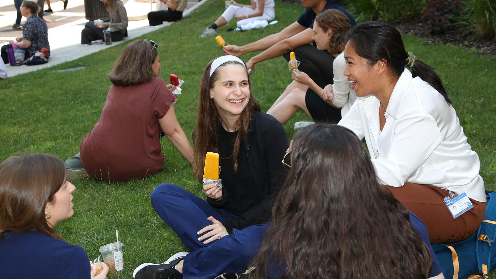 CUIMC employees at ice cream social