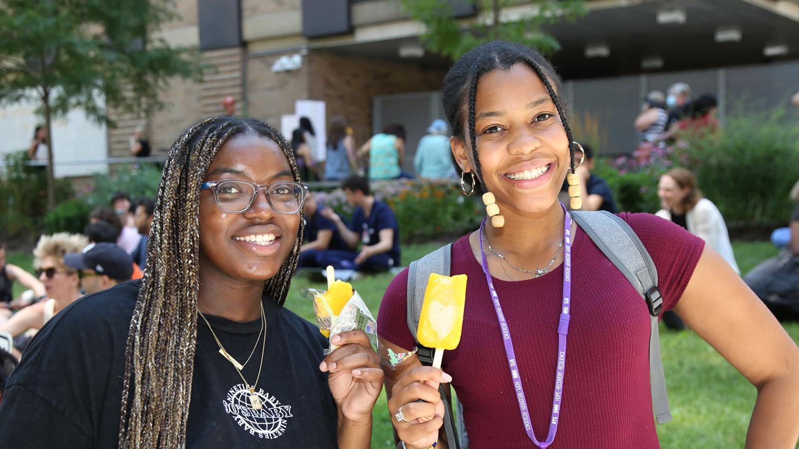 CUIMC employees at ice cream social