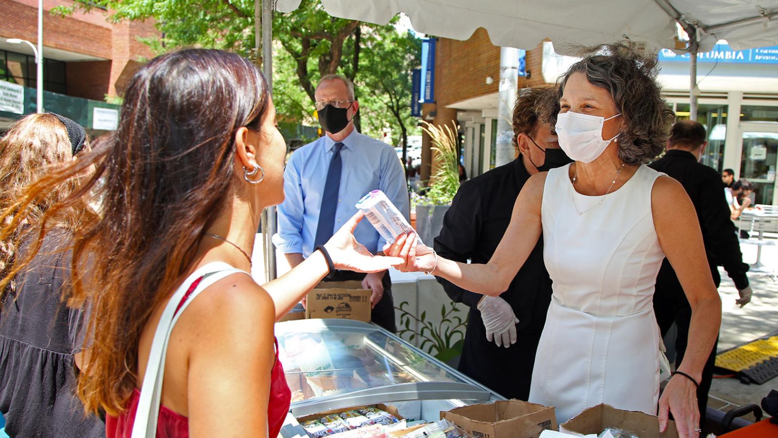 CUIMC employees at ice cream social