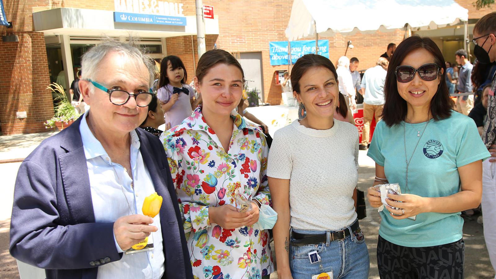 CUIMC employees at ice cream social
