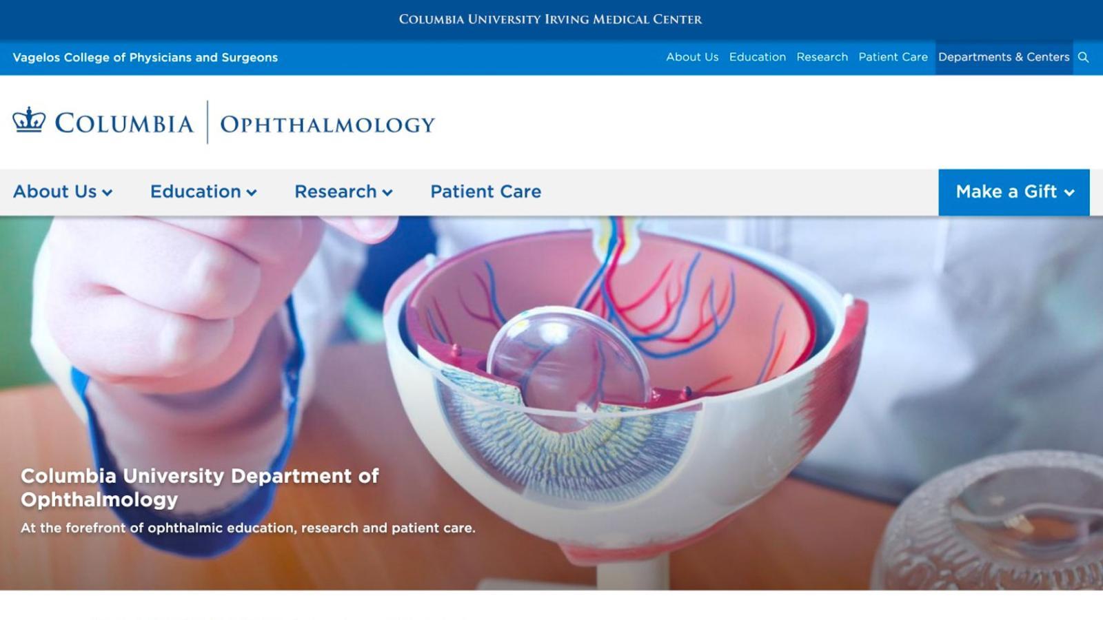 The Department of Ophthalmology homepage