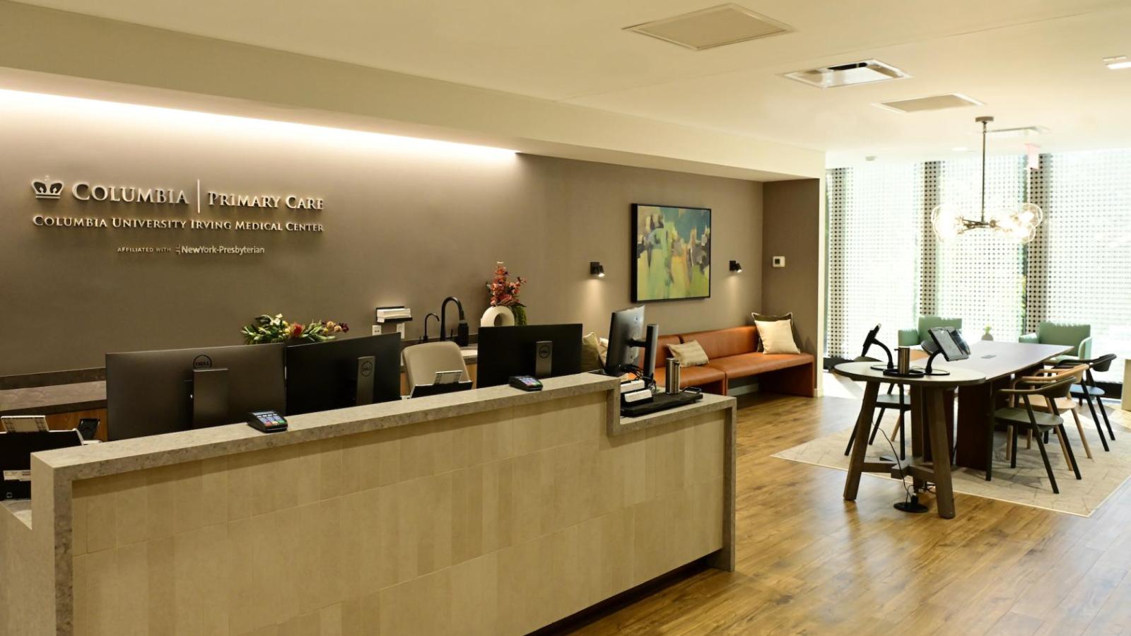 reception room of doctor's office