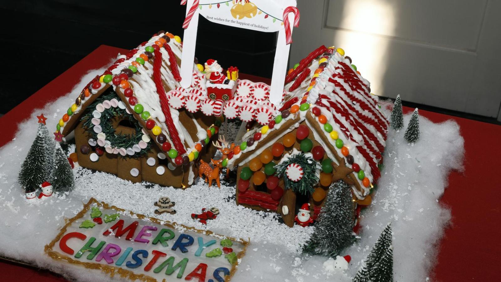 3rd Place, Classic Gingerbread House category: "Psychiatry Elves." Team Leader: Bibiana Marquez