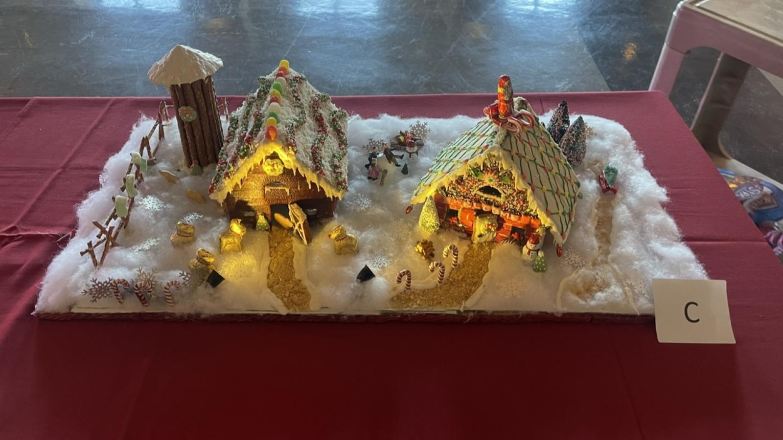 1st Place, Classic Gingerbread House: "All Heart, No Failure." Team Leader: Kellie Hoehing