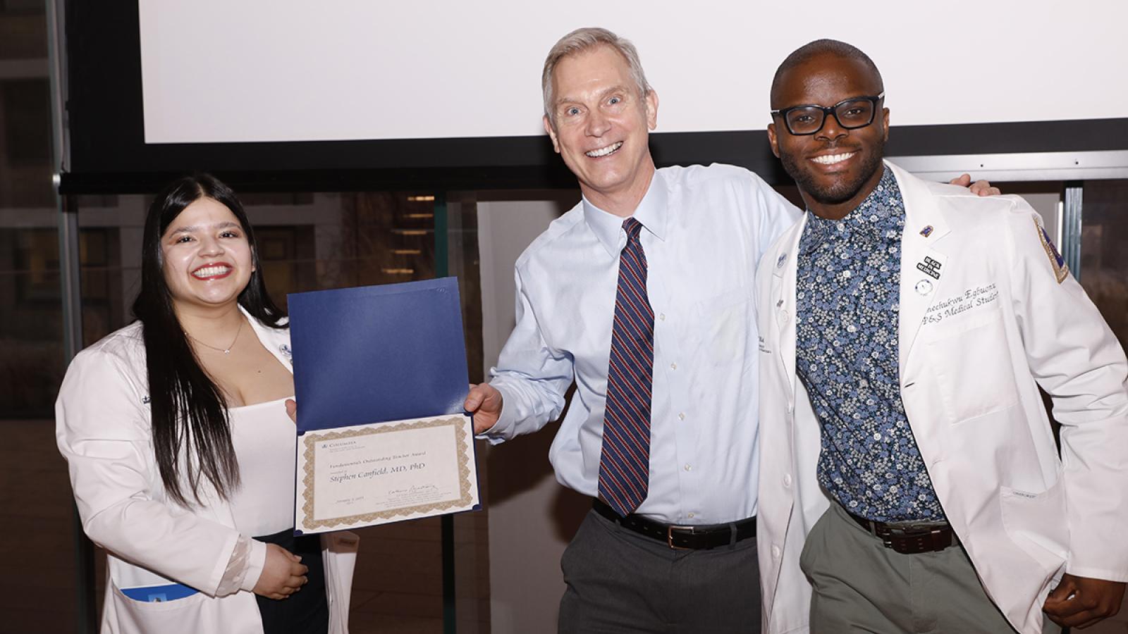 Stephen Canfield, MD, PhD, received the Fundamentals Outstanding Teaching Award.