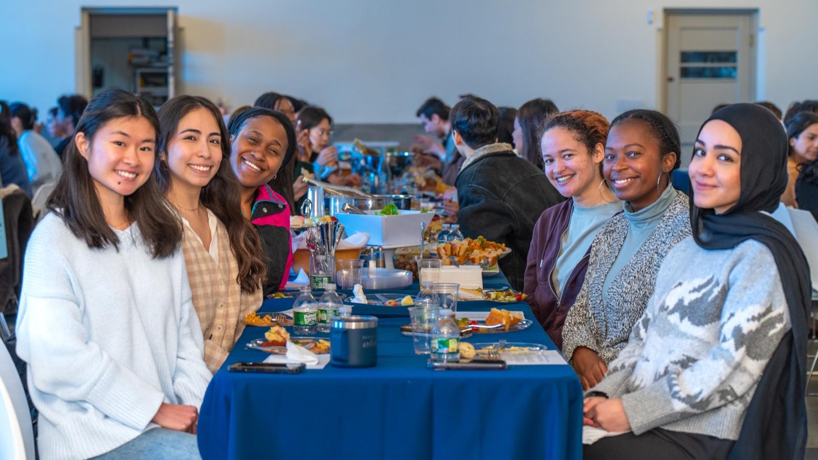 people seated at dinner table