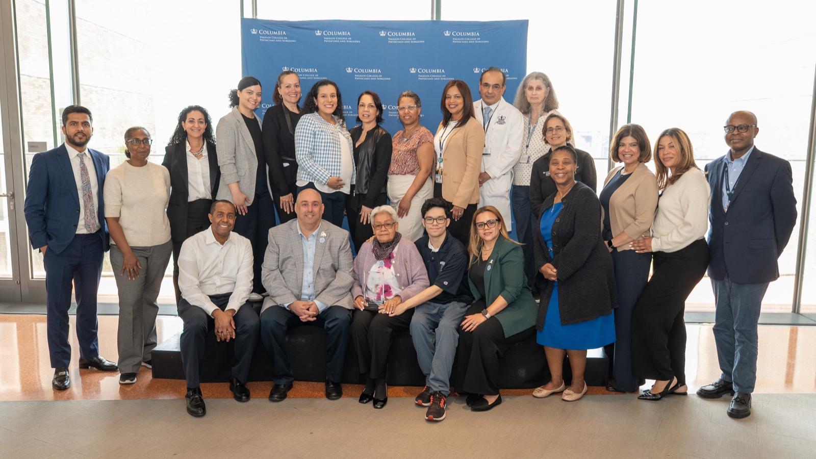 colleagues and family of Hooven award winner Mayra Marte Miraz