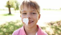 child with a nosebleed