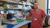 Joshua Weiner, MD, PhD, in his laboratory