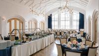 A buffet spread in the Faculty Club dining room.