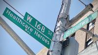 Healthcare Heroes Way street sign