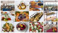 A collage of images of food and events from the photo gallery