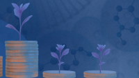 illustration showing how small awards can kickstart scientific breakthroughs
