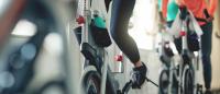 people exercising on spin bikes. Photo: Getty Images