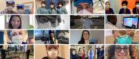collage of photos of Columbia University nurses and graduates
