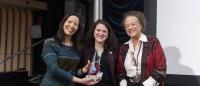 Christine H. Rohde, recipient of the Dr. Anne L. Taylor Legacy of Excellence in Mentorship Award, Clara Lapiner, and Anne L. Taylor