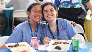 Employees enjoy CUIMC's 2019 Employee Appreciation Lunch at the Armory on July 30, 2019.