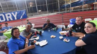 Employees enjoy CUIMC's 2019 Employee Appreciation Lunch at the Armory on July 30, 2019.
