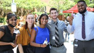 CUIMC employees at ice cream social